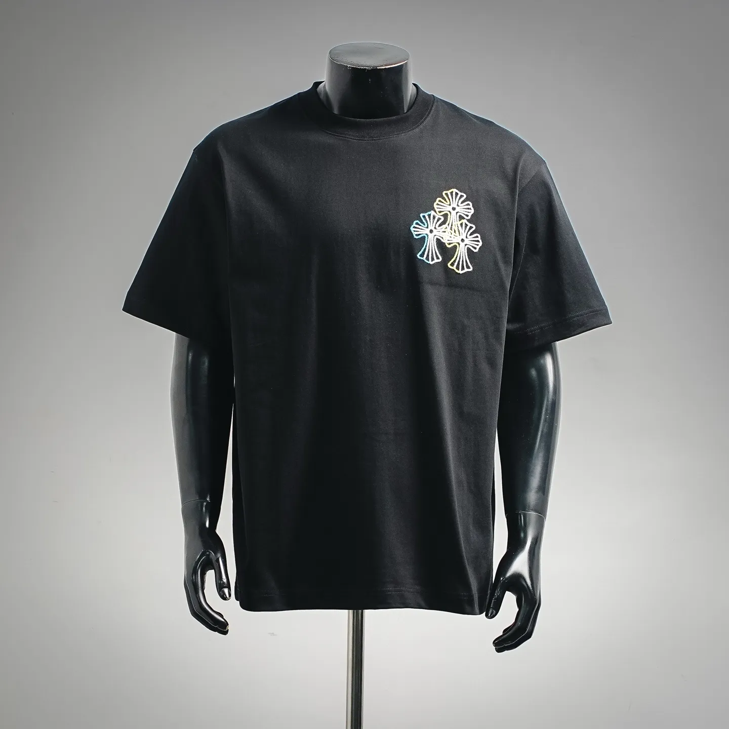 150 CHROME HEARTS/ T Original 100% ➕ ➕3D ➕ ：Black White Size：S-XL